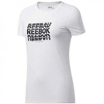 Reebok TS AC Graphic tee Camiseta, Mujer, Blanco, S