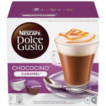 NESCAFÉ Dolce Gusto | Capsulas de Café Chococino Caramel | Pack de 3 x 16 Cápsulas - Total: 48 Cápsulas