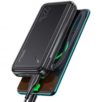 Powerbank USAMS PB60 20000mAh 22.5W con 2 puertos QC3.0 y PD, color negro