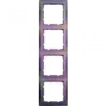 Berker S.1 4-Gang Frame Polar White Matte