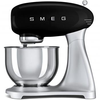 SMEG Batidora amasadora SMF01BLEU, 800 W, Acero Inoxidable, 10 Velocidades, Negro