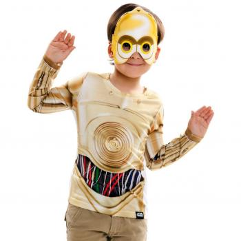 Camiseta disfraz C-3PO™ para niño con diseño original de Star Wars