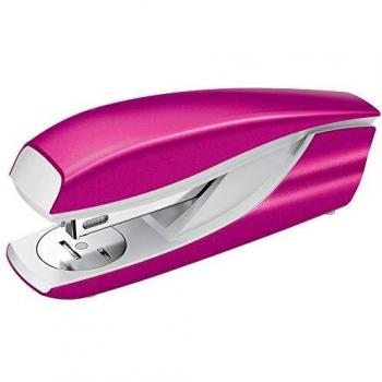 Petrus 623592 Grapadora Metálica, Grapa 30 Hojas, Cuerpo Metálico Ergonómico, Gama WOW,Fucsia