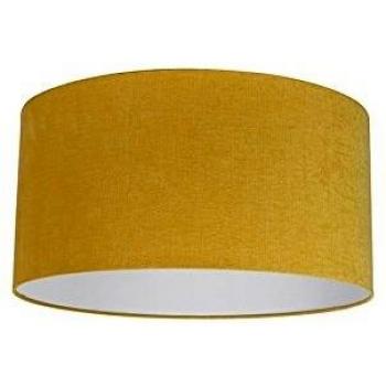 Pantalla de lámpara moderna de tejido amarillo 50/50/25
