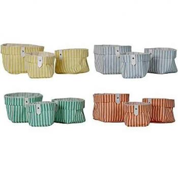 Juego De Cestas Dkd Home Decor Poliéster Algodón