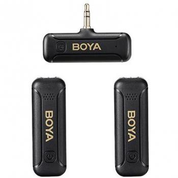 Microfono Inalámbrico Doble Boya BY-WM3T2-M2 con Jack 3.5mm y Conectividad 2.4GHz