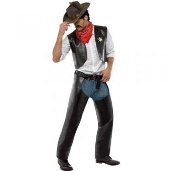 Smiffy's - Disfraz de sheriff para hombre, talla única