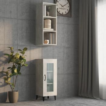 Gabinete colgante gris concreto 34.5X32.5x90cm madera de múltiples capas