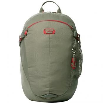 Mochila Deportto para Ordenador Portátil 14 Pulgadas, 2 Compartimentos, Espaldar Ergonómico, Bolsillo para Botella, Color Desert Taupe