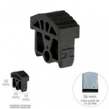 Contera para Escalera de 2 Tramos Pronor con 16 Peldaños (8+8) - Perfil 55 mm