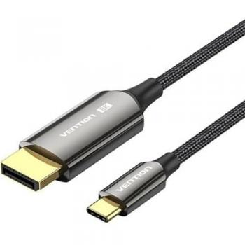 Cable Conversor USB-C a DisplayPort 8K Bidireccional Vention CRFBF 1m Negro