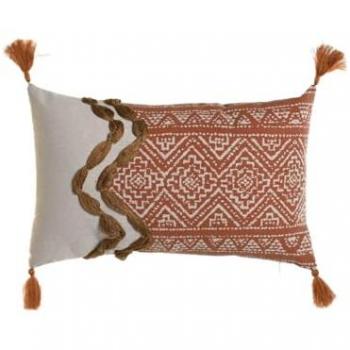 Cojín Home ESPRIT Terracota Boho 50 x 5 x 30 cm