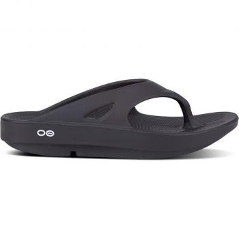 Sandalias de recuperación unisex Ooriginal Oofos negras, talla 36