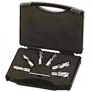 Milwaukee Estuche de Fresas de Corte HSS, 14/16 / 18/20 / 22 / 24mm y Pin de eyector