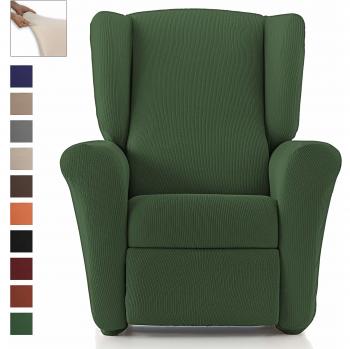 Eiffel Textile Funda Sillon Elastica Protector Adaptable Rústica Relax, Verde