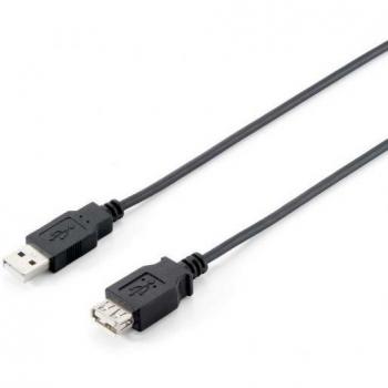 Equip 128851 - Cable de Extensión USB 2.0, Conector Tipo A Macho-Hembra, Longitud 3 Metros