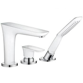 Hansgrohe PuraVida Grifería, 3 Agujeros Borde Bañera, Color Cromado