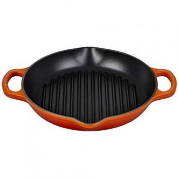 Parrilla Redonda Alta de Hierro Fundido Le Creuset 25 cm Naranja