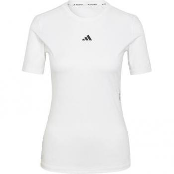 Camiseta adidas Tech-Fit Training Mujer Blanco (modelo Hn9076)