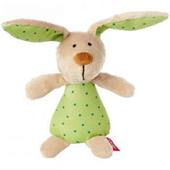 Sonajero y Greifling Conejo Sigikid Red Stars para Bebés, Verde/Beige, Recomendado desde el Nacimiento
