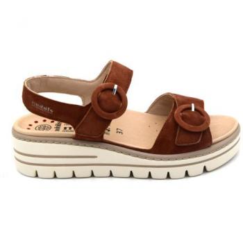 Sandalias de Mujer MOBILS CLARA NUBUCK MARRON