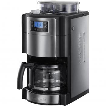 Russell Hobbs 20060-56 Buckingham Grind & Brew - Cafetera de filtro, control digital con LCD, depósito de café en grano para 250 gr