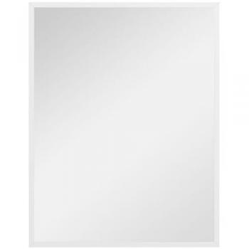 HOMCOM Espejo Rectangular de Baño y Pared Decorativo 70x90 cm para Salón, Entrada y Pasillo en Blanco, Instalación Horizontal o Vertical