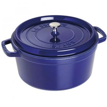 Staub 7-Quart Enamel Cast Iron Round Dutch Oven - Dark Blue
