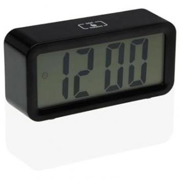 Reloj Despertador Versa Negro Metal 3,9 x 6,5 x 13,4 cm
