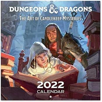 Calendario Dragones y Mazmorras 2022 incluye póster de regalo - Calendario 2022 pared │ Calendario anual 2022 pared - Calendario mensual - Producto con licencia oficial
