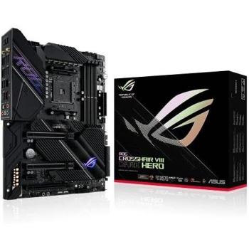 ROG Crosshair VIII Dark Hero - Placa base de gaming ATX AMD X570 con PCIe 4.0, 16 etapas de potencia, OptiMem III, Wi-Fi 6