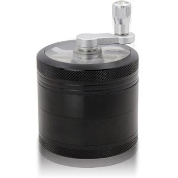 DCOU Grinder Molinillo Manual con Manivela de Aluminio Irrompible para Hierbas y Especias Atrapa Polen 4 Partes 55mm 2.2 Pulgadas