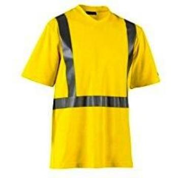 Blaklader High Visibility UV Protection V-Neck T-Shirt, Yellow, XS