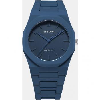 D1 Milano Men's Navy Blue Polycarbonate Watch - Color Block Edition (Ø 40.5 mm)