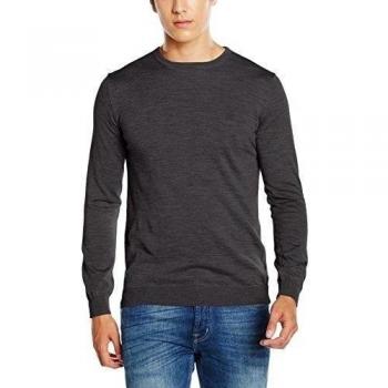 Cortefiel Merino Cuello Caja, Jersey para Hombre, Dark Grey, M