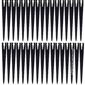 Soporte Microtubo 100 Piezas para Tuberías de 3 a 7 mm - Negro