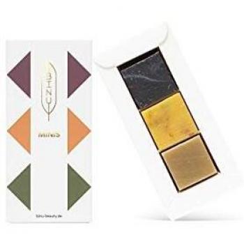 BINU Minis | tres tipos de jabón facial | 100% natural | pequeños jabones naturales para regalar y viajar | cubos de jabón hechos a mano para probar y viajar | bombones de jabón