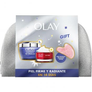 Olay Regenerist Retinol24 Crema de Noche 50ml + Crema Regenerist Día 15ml + Neceser con Piedra de Masaje
