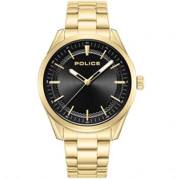Reloj de hombre Police Grille PEWJG0018202 de acero con correa dorada
