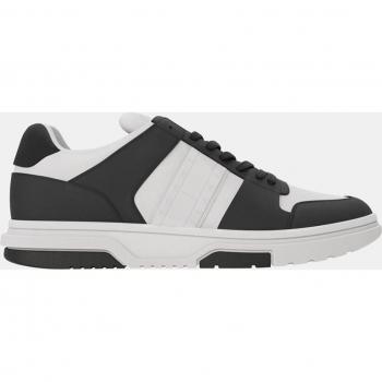 Tommy Jeans Leather Cupsole 2.0 Low Top Sneakers Black/White for Men