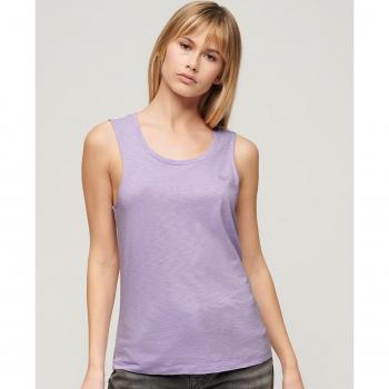 Camiseta de mujer Superdry sin mangas con escote amplio redondo