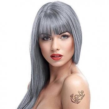Crazy Color Semi-Permanent Hair Dye 27 Silver 100ml (4 Pack)
