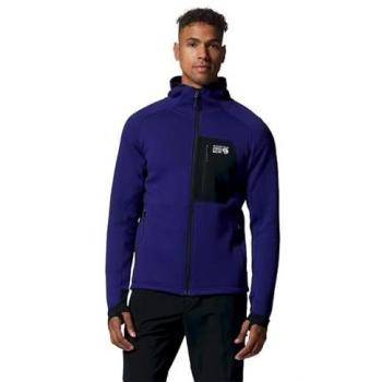 Mountain Hardwear Sudadera Con Capucha Power Grid Azul Negro Talla S