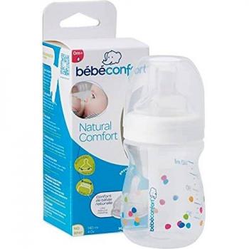 Bebe Confort - Biberón de Silicona con Tetina S, Capacidad 140 ml