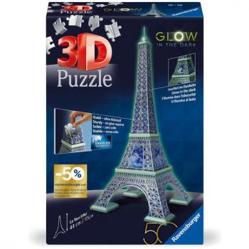 Puzzle 3D Torre Eiffel fluorescente Ravensburger