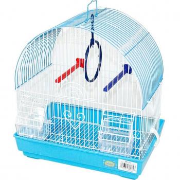 Jaula para pájaros con comederos, palos y columpios 34*23.5*36CM