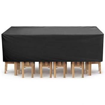 NASUM Funda Protectora para Muebles, Copertura Impermeable para Mesas Sillas Sofás, Cubierta de Exterior 315cm x 160cm x 74cm