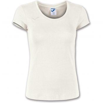 Camiseta de mujer Verona beige con manga corta y diseño Joma