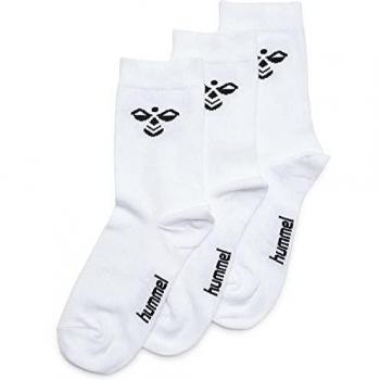 Hummel Sutton Kids Socks Pack (3 Pairs) - Unisex, White, Size 24-27
