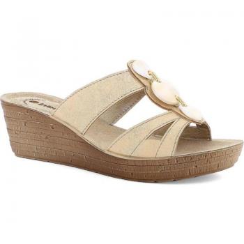 Sandalia zueco Inblu para mujer GM52 color beig